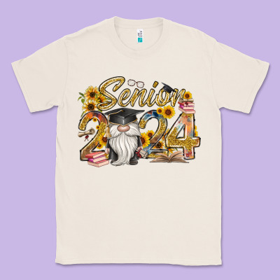 Senior 2024 Classic Tee Designed By Racoondesign