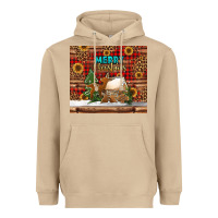 Mushroom merry christmas cookies buffalo plaid Heavyweight Hoodie - Jasminsmagicworld