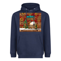 Navy merry christmas cookies buffalo plaid Heavyweight Hoodie - Jasminsmagicworld