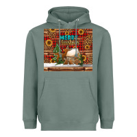 Sage merry christmas cookies buffalo plaid Heavyweight Hoodie - Jasminsmagicworld