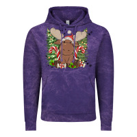 Cloud Purple christmas reindeer Vintage Hoodie - MaliasSmallBusiness