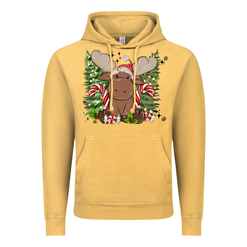 Christmas Reindeer Vintage Hoodie by MaliasSmallBusiness | Teevron