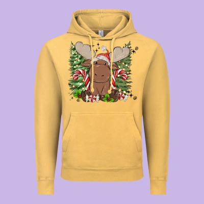 Vintage Hoodie christmas reindeer