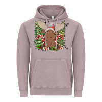Vintage Zinc christmas reindeer Vintage Hoodie - MaliasSmallBusiness