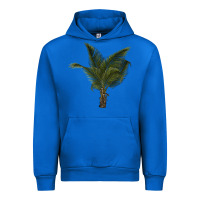 Cobalt palm tree Urban Hoodie - LillyAllenDesigns