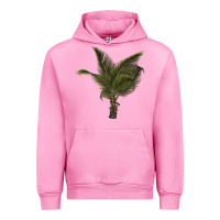 Fuchsia Pink palm tree Urban Hoodie - LillyAllenDesigns