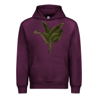 Mauve Wine palm tree Urban Hoodie - LillyAllenDesigns