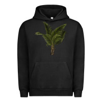 Pigment Black palm tree Urban Hoodie - LillyAllenDesigns