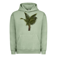 Pigment Oil Green palm tree Urban Hoodie - LillyAllenDesigns
