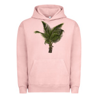 Pigment Salmon palm tree Urban Hoodie - LillyAllenDesigns
