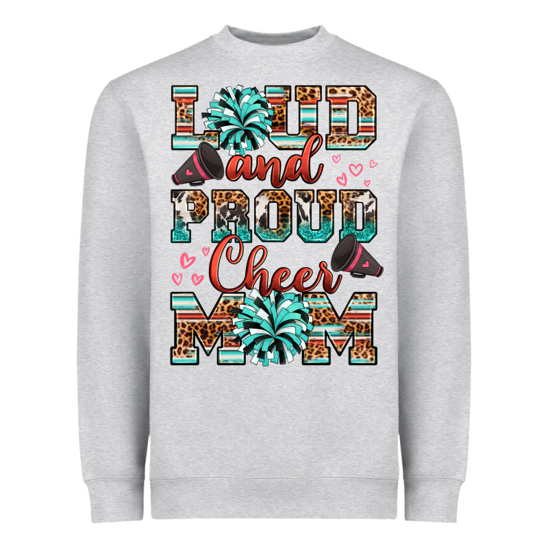 Loud And Proud Cheer Mom Heavyweight Sweatshirt by RanaPortraitStore | Teevron