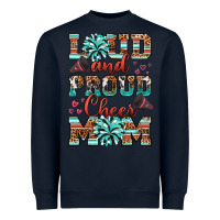 Navy loud and proud cheer mom Heavyweight Sweatshirt - RanaPortraitStore