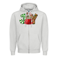 Dove Grey Joy Zipper Hoodie - BundleAndBundleShop