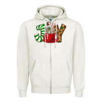 Oatmeal Heather Joy Zipper Hoodie - BundleAndBundleShop