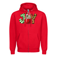 Red Joy Zipper Hoodie - BundleAndBundleShop