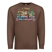 Chestnut Happy Easter Day Rodeo Premium Sweatshirt - NancyCooperArtShop