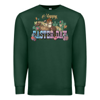 Sports Green Happy Easter Day Rodeo Premium Sweatshirt - NancyCooperArtShop