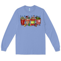 Colony Blue christmas drink Long Sleeve Tee - CowhideDigitalArt
