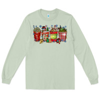 Matcha christmas drink Long Sleeve Tee - CowhideDigitalArt