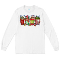 White christmas drink Long Sleeve Tee - CowhideDigitalArt
