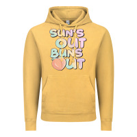 Vintage Mustard sun's out buns out Vintage Hoodie - JahusDesignShop