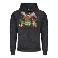 Vintage Black christmas reindeer Vintage Hoodie - MaliasSmallBusiness
