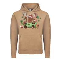 Vintage Coffee christmas reindeer Vintage Hoodie - MaliasSmallBusiness