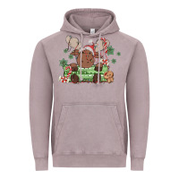 Vintage Zinc christmas reindeer Vintage Hoodie - MaliasSmallBusiness