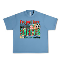 Pebble Blue i'm just here for the snacks #soccer  brother Urban Heavy Tee - Zillion Design Studio