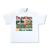 White i'm just here for the snacks #soccer  brother Urban Heavy Tee - Zillion Design Studio