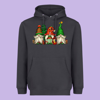 Christmas Gnomes Heavyweight Hoodie Designed By Jasminsmagicworld