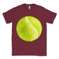 Burgundy tennis ball fa element 2 Classic Tee - FaDigitalArtStudio