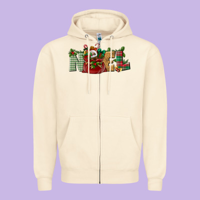Noel Zipper Hoodie Designed By Bundleandbundleshop