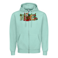 Seafoam noel Zipper Hoodie - BundleAndBundleShop
