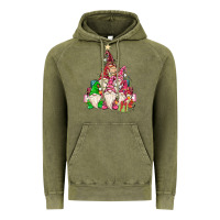 Vintage Olive christmas tree Vintage Hoodie - MaliasSmallBusiness