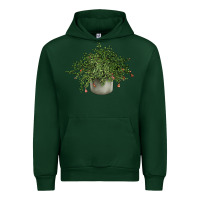 Forest Green Dwarf Pomegranate Tree Illustrations Urban Hoodie - LillyAllenDesigns