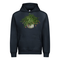 Navy Dwarf Pomegranate Tree Illustrations Urban Hoodie - LillyAllenDesigns
