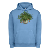 Pigment Pebble Blue Dwarf Pomegranate Tree Illustrations Urban Hoodie - LillyAllenDesigns
