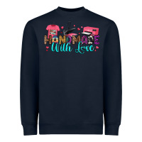 Navy handmade with love Heavyweight Sweatshirt - RanaPortraitStore