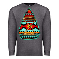 Charcoal Heather aztec arrowhead Premium Sweatshirt - Jasminsmagicworld