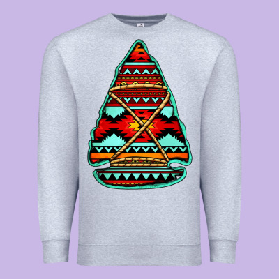 Aztec Arrowhead Premium Sweatshirt Designed By Jasminsmagicworld