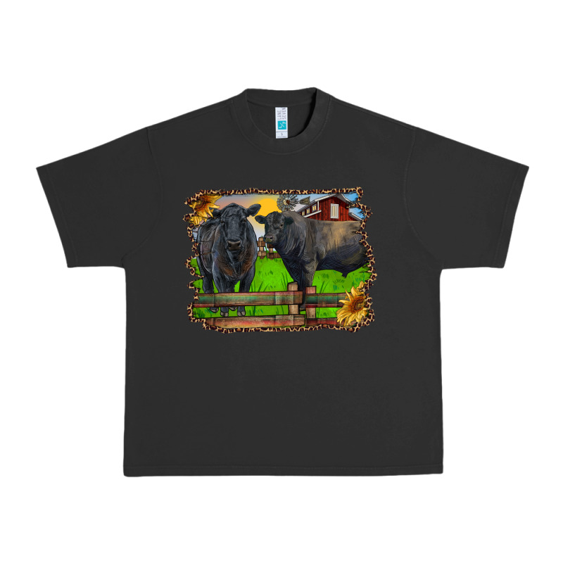 Black Angus Cattle And Bull In Barnyard Urban Heavy Tee by RanaPortraitStore | Teevron