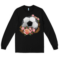 Black western soccer with roses Long Sleeve Tee - HRA Design Shop