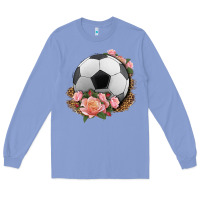 Colony Blue western soccer with roses Long Sleeve Tee - HRA Design Shop