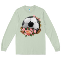 Matcha western soccer with roses Long Sleeve Tee - HRA Design Shop