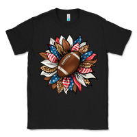 Black american football sunflower Classic Tee - HRA Design Shop