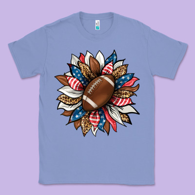 American Football Sunflower Classic Tee Designed By Hra Design Shop