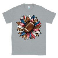 Heather Grey american football sunflower Classic Tee - HRA Design Shop