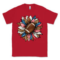 Red american football sunflower Classic Tee - HRA Design Shop
