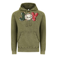 Vintage Olive joy to the world Vintage Hoodie - MaliasSmallBusiness